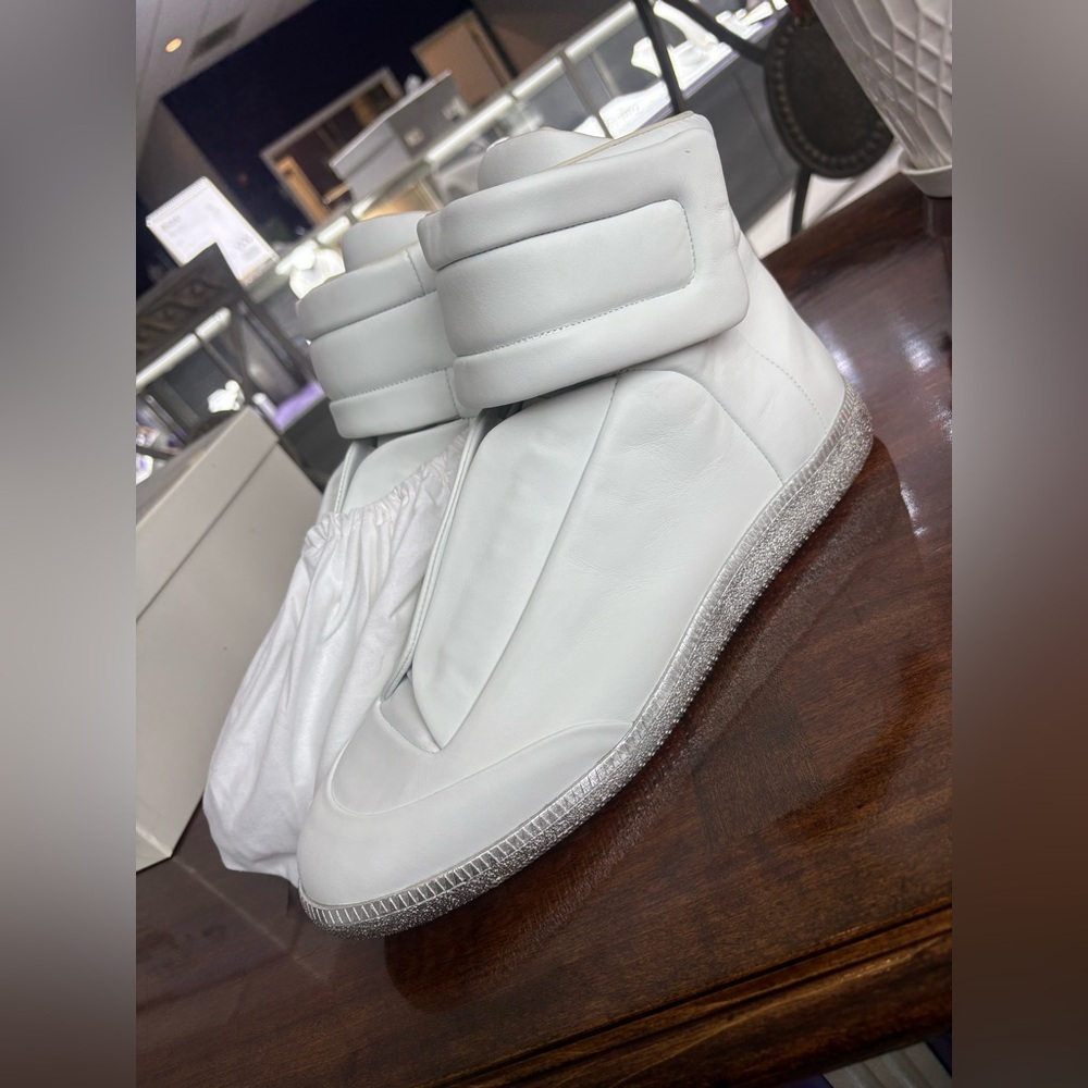 MAISON MARGIELA “Future” high top with metallic silver contrast sole
